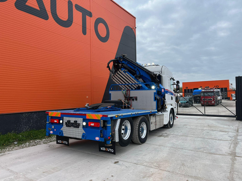 Dropside/ Flatbed truck, Crane truck Scania G 490 6x2 HMF 5020 K6 + JIB / RETARDER: picture 6
