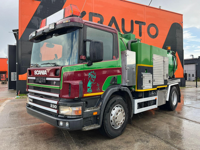 Scania P 94 4x2 TANK 9000 I + 1200 l / VACUUM Jurop PR150 / PRESSURE Pratissoli 150 bar / 102 l/min - Vacuum truck: picture 2 Scania P 94 4x2 TANK 9000 I + 1200 l / VACUUM Jurop PR150 / PRESSURE Pratissoli 150 bar / 102 l/min - Vacuum truck: picture 2