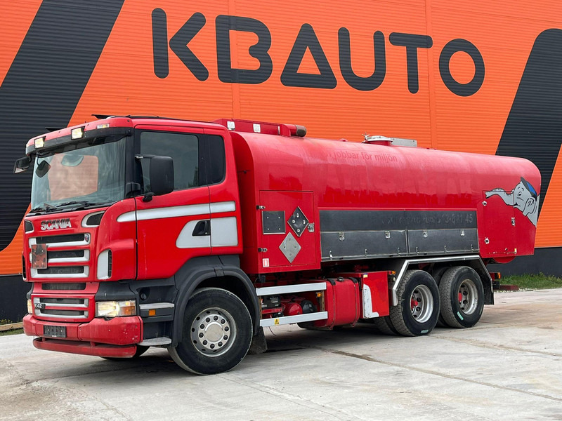 Scania R 420 6x2 ADR / STAINLESS STEEL TANK 9500 l / FULL STEEL SUSPENSION - Tank truck: picture 1 Scania R 420 6x2 ADR / STAINLESS STEEL TANK 9500 l / FULL STEEL SUSPENSION - Tank truck: picture 1