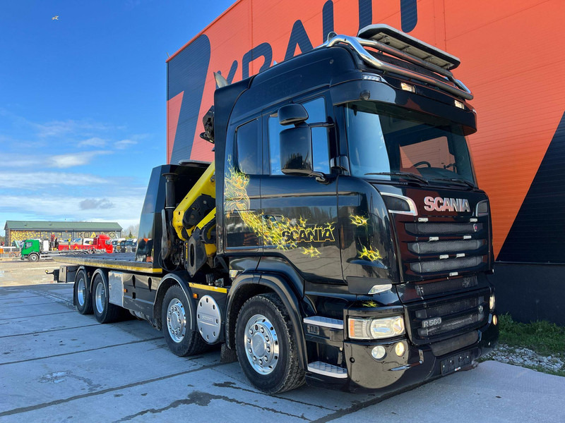 Scania R 560 8x4 PK 34002 / WINCH / FALCOM FAS 12000 / PLATFORM L=6564 mm - Autotransporter truck: picture 3 Scania R 560 8x4 PK 34002 / WINCH / FALCOM FAS 12000 / PLATFORM L=6564 mm - Autotransporter truck: picture 3
