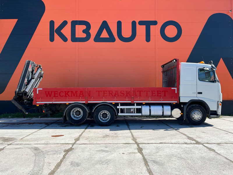 Dropside/ Flatbed truck, Crane truck Volvo FH 440 6x2 HIAB 144E-3 / PLATFORM L=7061 mm: picture 5
