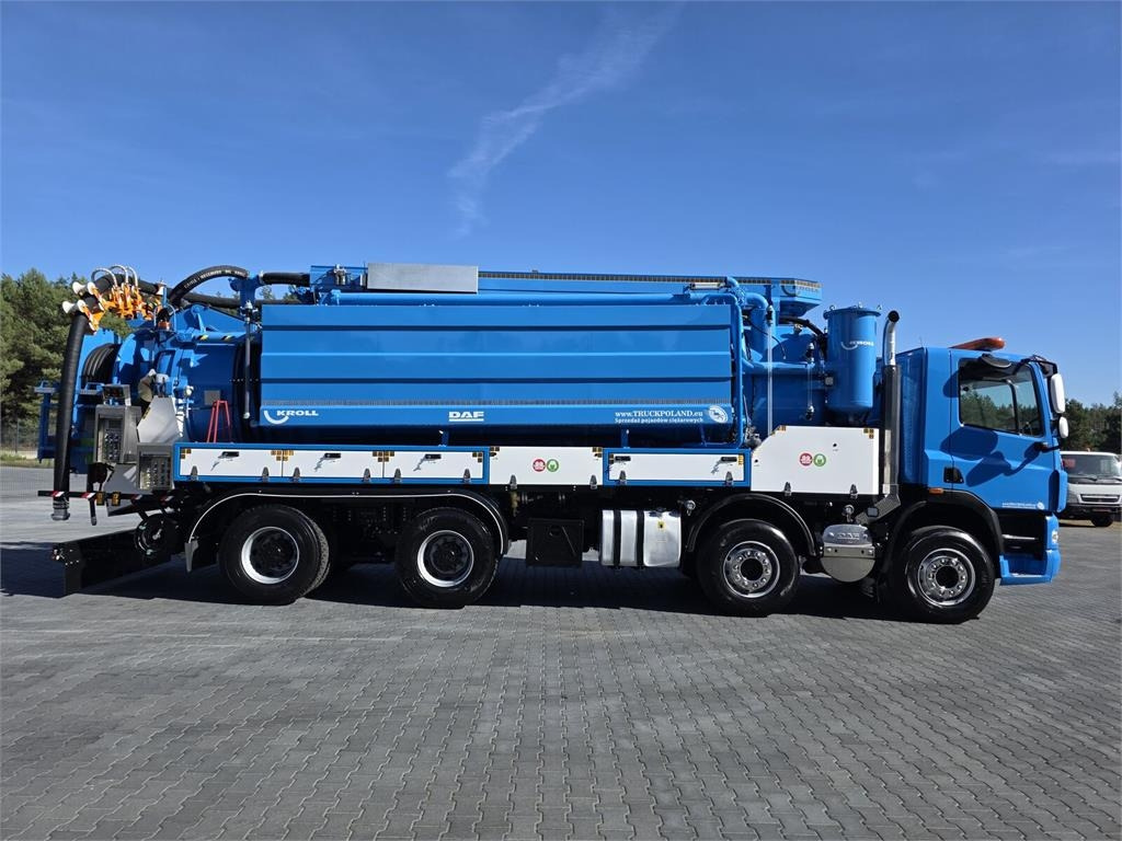 Vacuum truck DAF WUKO KROLL 2 x URACA KOMBI FOR SEWER CLEANING: picture 7