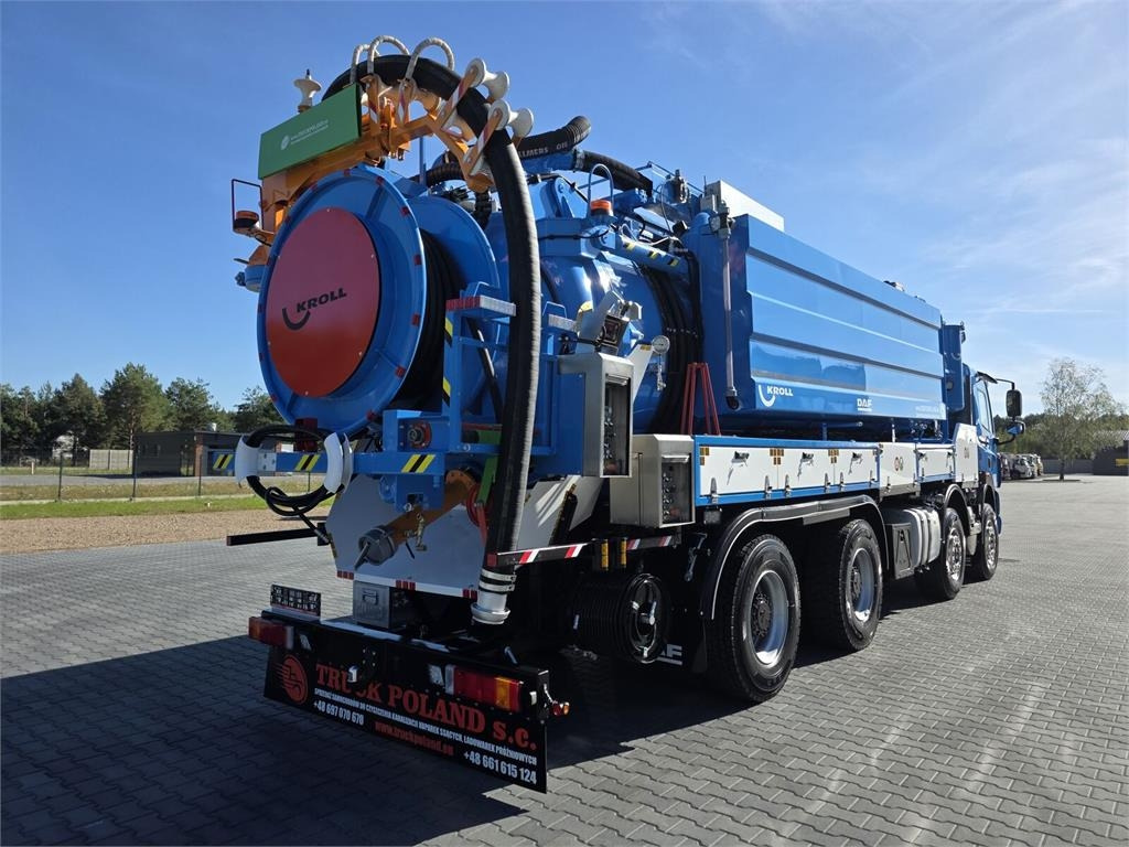 Vacuum truck DAF WUKO KROLL 2 x URACA KOMBI FOR SEWER CLEANING: picture 6
