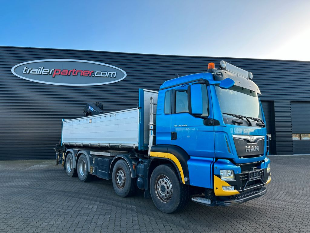 MAN 35-480 BL 8x4 - Tipper, Crane truck: picture 1 MAN 35-480 BL 8x4 - Tipper, Crane truck: picture 1