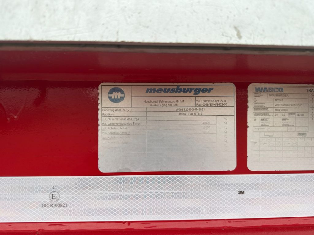 Meusburger 2 achs tiefbett / 300 mm - Low loader semi-trailer: picture 3 Meusburger 2 achs tiefbett / 300 mm - Low loader semi-trailer: picture 3