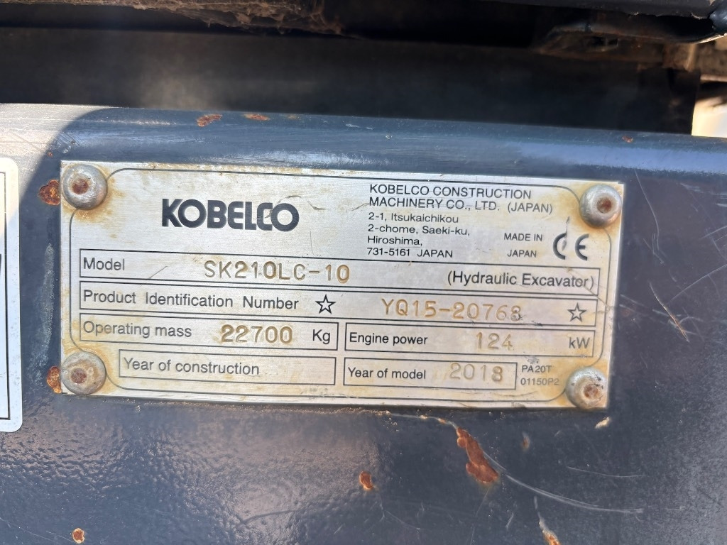 Crawler excavator Kobelco SK 210 LC-10 - Kobelco SK210: picture 27