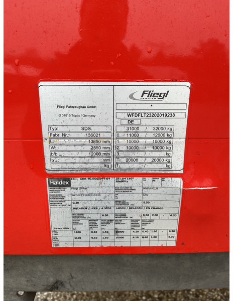 Lease a Fliegl SDS / Mega - Jumbo - Volume / Curtainside / 2 axle BPW / APK TUV 02-26 Fliegl SDS / Mega - Jumbo - Volume / Curtainside / 2 axle BPW / APK TUV 02-26: picture 14