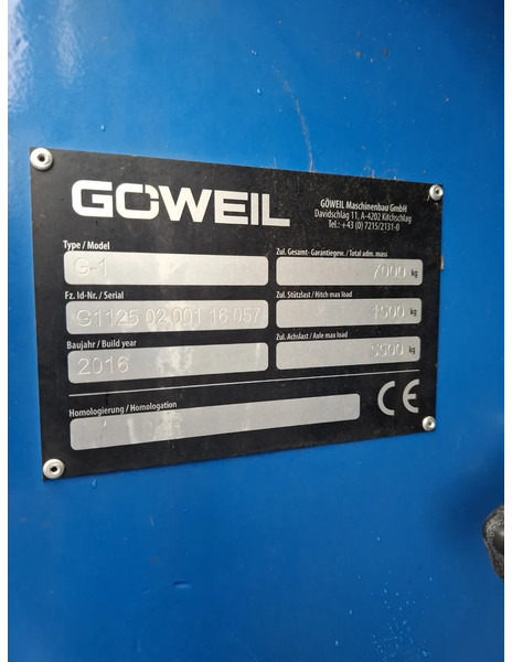 Agricultural machinery Göweil G-1F125: picture 9