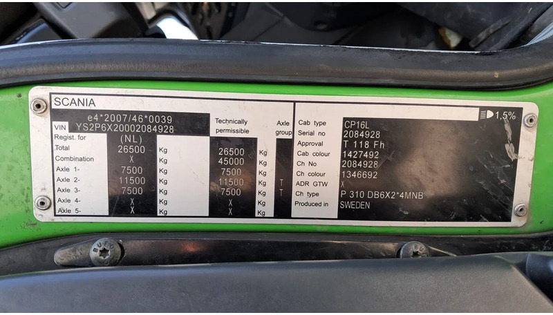 Garbage truck Scania P310 P310: picture 11