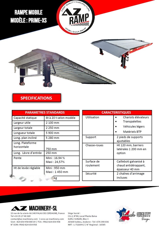 AZ RAMP PRIME XS-6 mobile loading ramp - Loading ramp: picture 2 AZ RAMP PRIME XS-6 mobile loading ramp - Loading ramp: picture 2