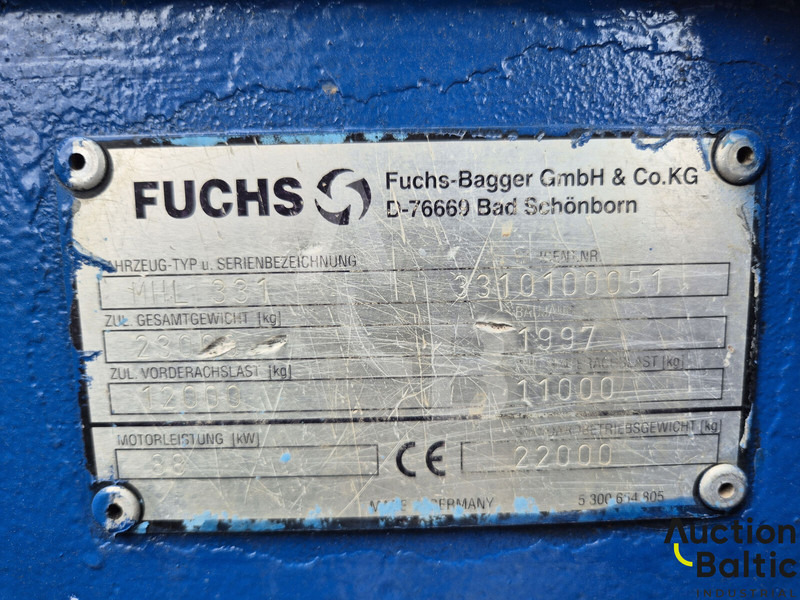 Wheel excavator Fuchs MHL 331: picture 17