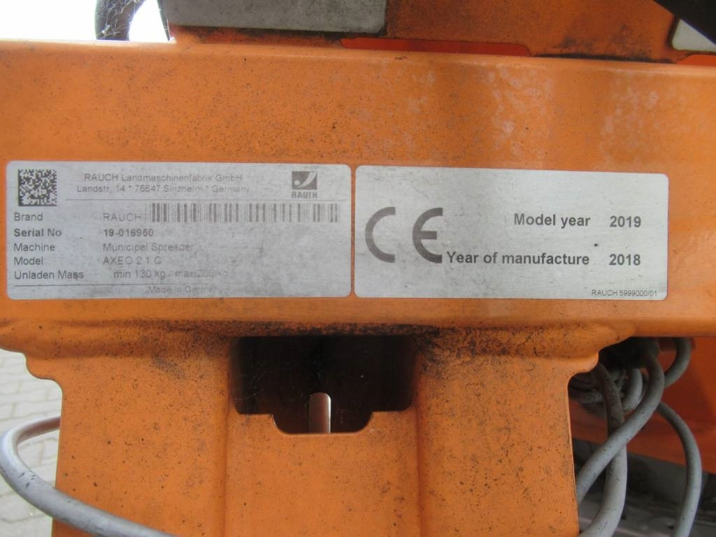 New Sand/ Salt spreader for Municipal/ Special vehicle Rauch Axeo 2.1C: picture 8