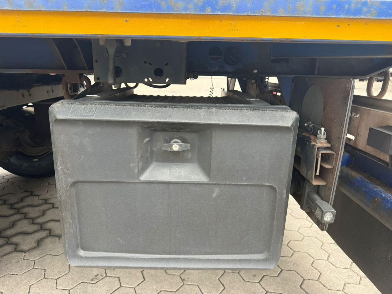 Dropside/ Flatbed semi-trailer Krone Plattform Auflieger mit Tridec Zwangslenkung: picture 9