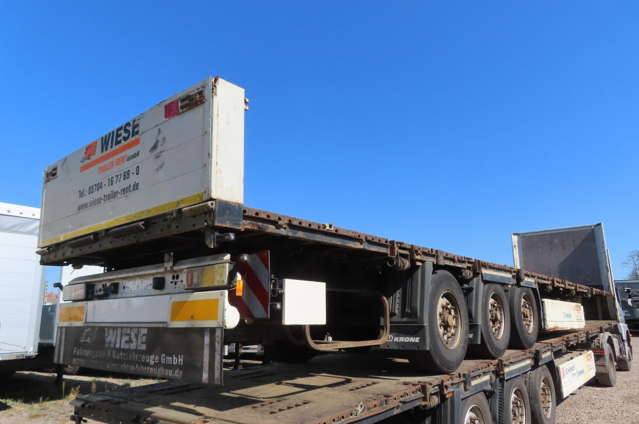 Krone Stahlmattenauflieger mit Bordwände - Dropside/ Flatbed semi-trailer: picture 4 Krone Stahlmattenauflieger mit Bordwände - Dropside/ Flatbed semi-trailer: picture 4