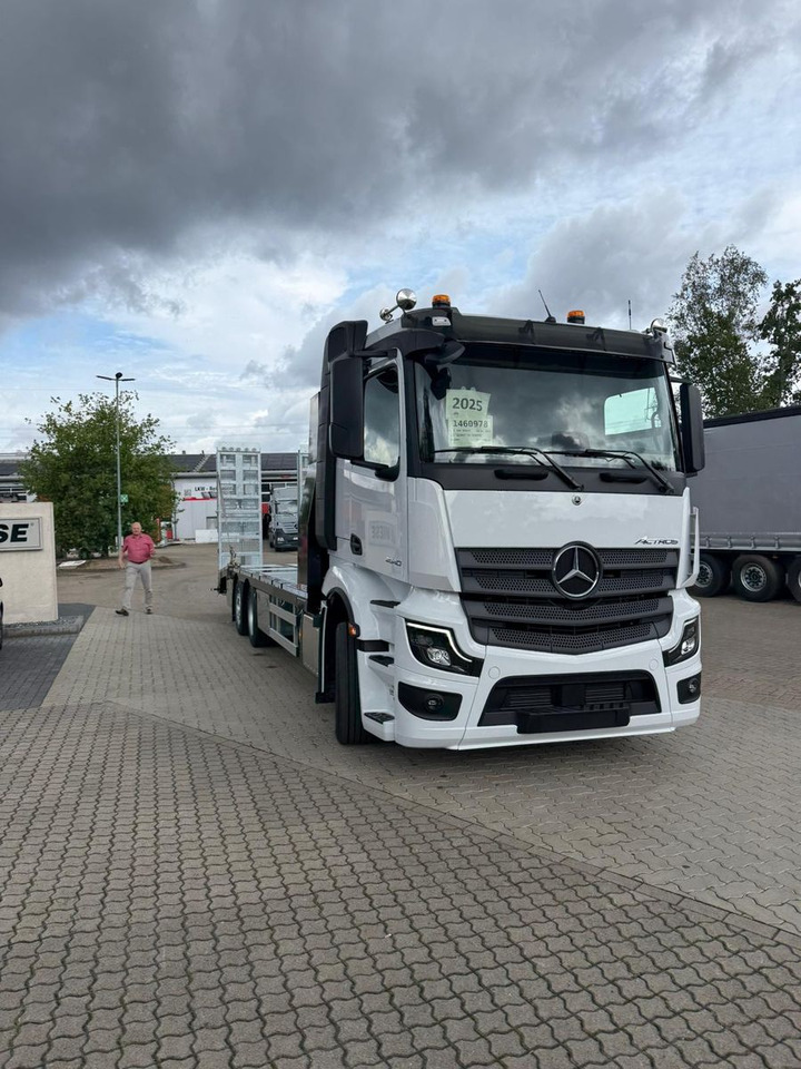 Dropside/ Flatbed truck Mercedes-Benz Actros mit Rampen, Maschinentransporter: picture 8