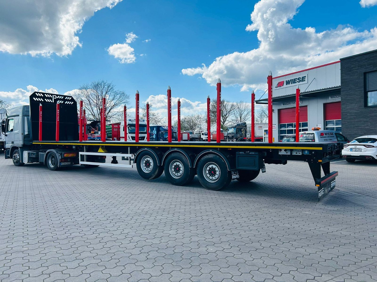 PAVIC 3-Achs Plattform-Auflieger/Leergew. ca. 7,1t - Timber semi-trailer: picture 3 PAVIC 3-Achs Plattform-Auflieger/Leergew. ca. 7,1t - Timber semi-trailer: picture 3