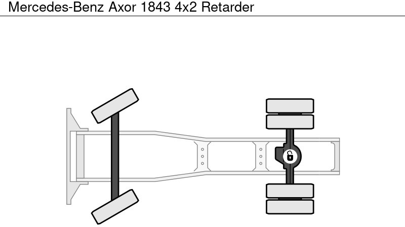 Tractor unit Mercedes-Benz Axor 1843 4x2 Retarder: picture 14