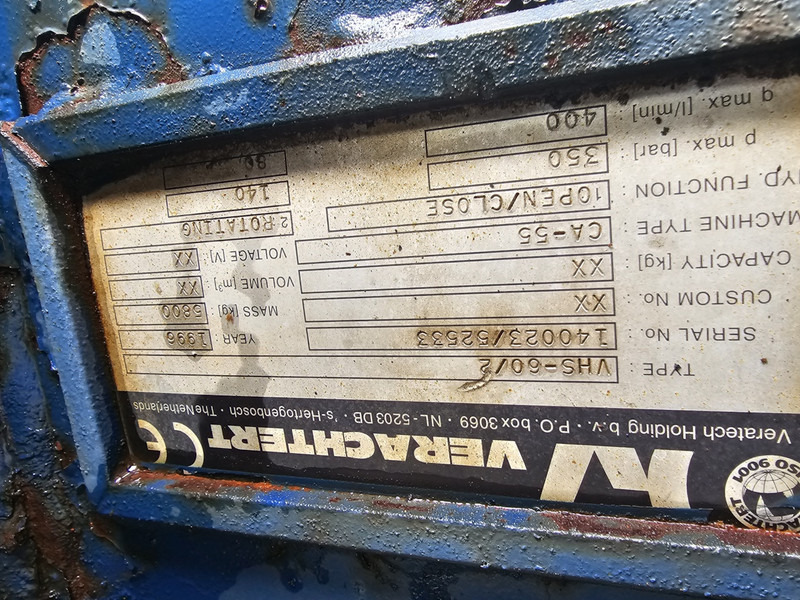 Demolition shears Verachtert vhs schaar mes knife verachtert cat vhs 60: picture 6