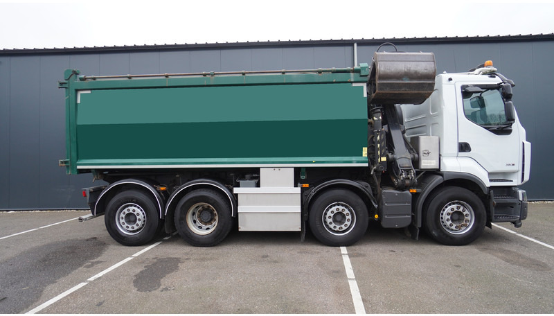 Renault PREMIUM 380 DXI 8X2/6 2 SIDE TIPPER WITH PLFINGER Q 170 Z CRANE.278.200KM - Crane truck: picture 5 Renault PREMIUM 380 DXI 8X2/6 2 SIDE TIPPER WITH PLFINGER Q 170 Z CRANE.278.200KM - Crane truck: picture 5