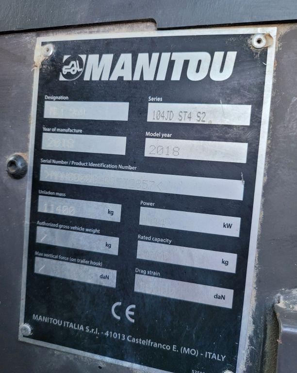 Telescopic handler Manitou MLT 960: picture 11