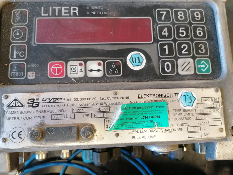 Used complete set Flowmeter set Alfons Haar type PT1 LPG , GPL - Fuel processing/ Fuel delivery for Truck: picture 1 Used complete set Flowmeter set Alfons Haar type PT1 LPG , GPL - Fuel processing/ Fuel delivery for Truck: picture 1
