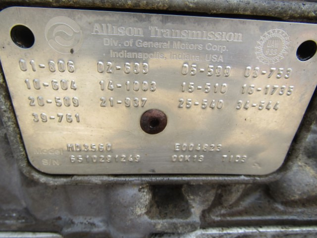 ALLISON HD3560 TID 3 GEARBOX - Gearbox for Municipal/ Special vehicle: picture 3 ALLISON HD3560 TID 3 GEARBOX - Gearbox for Municipal/ Special vehicle: picture 3