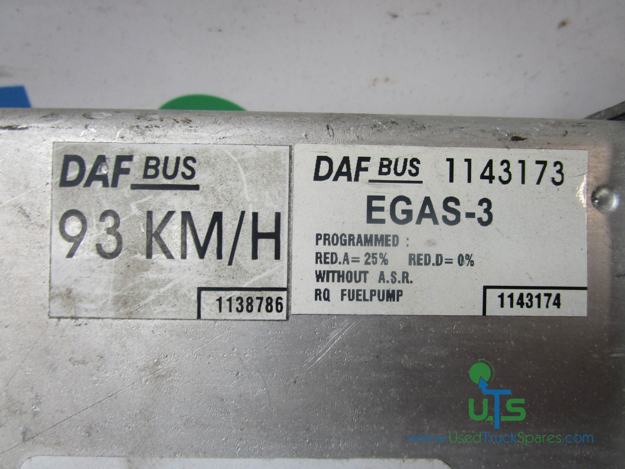 DAF EGAS THROTTLE CONTROL VDO ECU P/NO 412.413/006/010 - ECU for Truck: picture 2 DAF EGAS THROTTLE CONTROL VDO ECU P/NO 412.413/006/010 - ECU for Truck: picture 2