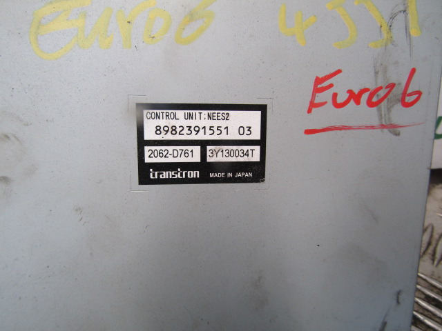 ISUZU N75 EURO 6 TRANSMISSION CONTROL UNIT P/NO 8982391551 03 - ECU for Truck: picture 2 ISUZU N75 EURO 6 TRANSMISSION CONTROL UNIT P/NO 8982391551 03 - ECU for Truck: picture 2