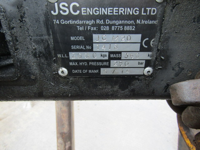 JSC BRICK / BLOCK GRAB 2 TON VERY CLEAN - Clamp for Truck: picture 4 JSC BRICK / BLOCK GRAB 2 TON VERY CLEAN - Clamp for Truck: picture 4