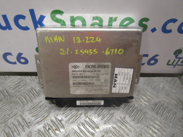 MAN M2000 18.224 ABS/ASR ECU P/NO 81.25935.6710 - ECU for Truck: picture 1 MAN M2000 18.224 ABS/ASR ECU P/NO 81.25935.6710 - ECU for Truck: picture 1