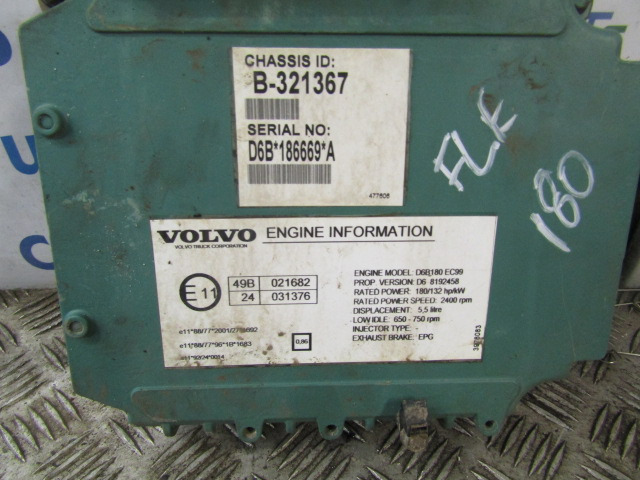 VOLVO FL6 D6B 180 ENGINE ECU O/NO 03161965 – PO3 - ECU for Truck: picture 2 VOLVO FL6 D6B 180 ENGINE ECU O/NO 03161965 – PO3 - ECU for Truck: picture 2
