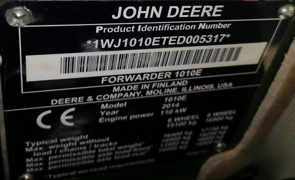 John Deere 1010 E - Forwarder: picture 4 John Deere 1010 E - Forwarder: picture 4