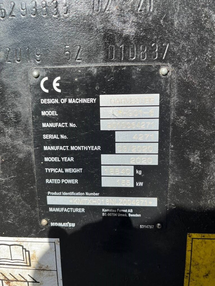 Forestry harvester Komatsu 901: picture 17 Forestry harvester Komatsu 901: picture 17