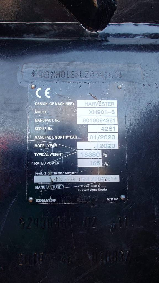 Komatsu 901 - Forestry harvester: picture 2 Komatsu 901 - Forestry harvester: picture 2