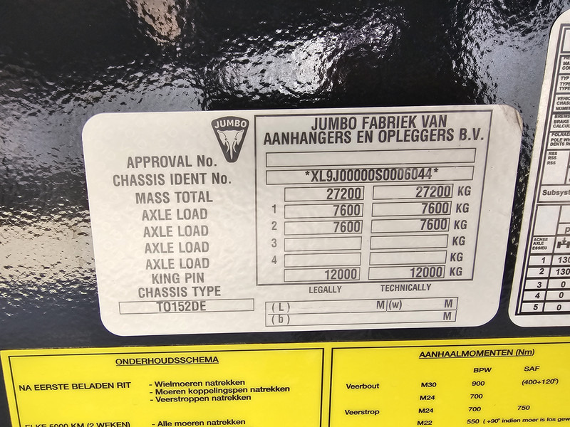 Low loader semi-trailer Jumbo OPRIJ / DIEPLADER / AUTO / CARAVAN TRANSPORT / NIEUW !: picture 20