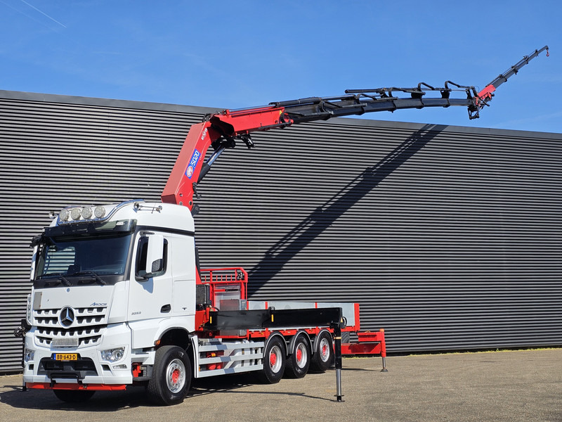 Mercedes-Benz AROCS 2553 / 8X4-4 / HMF 50TM CRANE / KRAN + JIB - Dropside/ Flatbed truck, Crane truck: picture 1 Mercedes-Benz AROCS 2553 / 8X4-4 / HMF 50TM CRANE / KRAN + JIB - Dropside/ Flatbed truck, Crane truck: picture 1