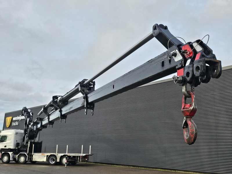 Scania R480 8X2 / HMF 60 t/m + JIB / RETARDER - Dropside/ Flatbed truck, Crane truck: picture 4 Scania R480 8X2 / HMF 60 t/m + JIB / RETARDER - Dropside/ Flatbed truck, Crane truck: picture 4