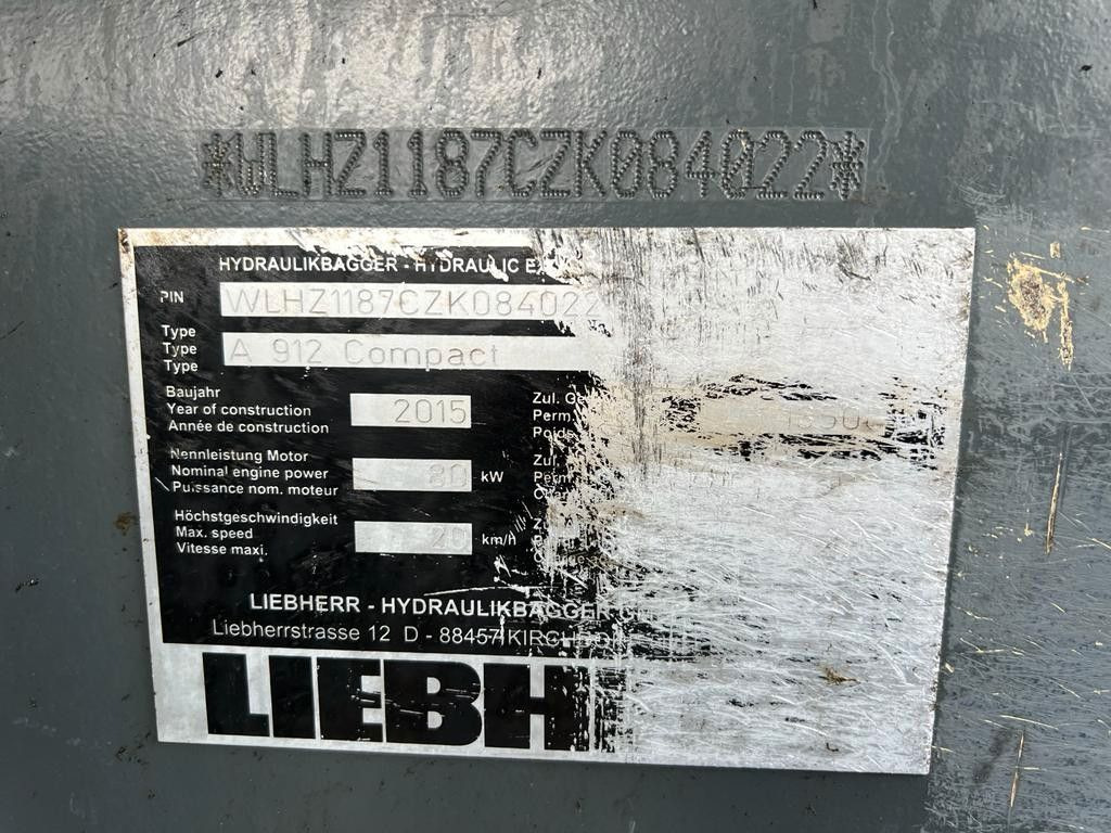 Liebherr A 912 Compact 3X Löffel 3 X Buckets - Wheel excavator: picture 3 Liebherr A 912 Compact 3X Löffel 3 X Buckets - Wheel excavator: picture 3