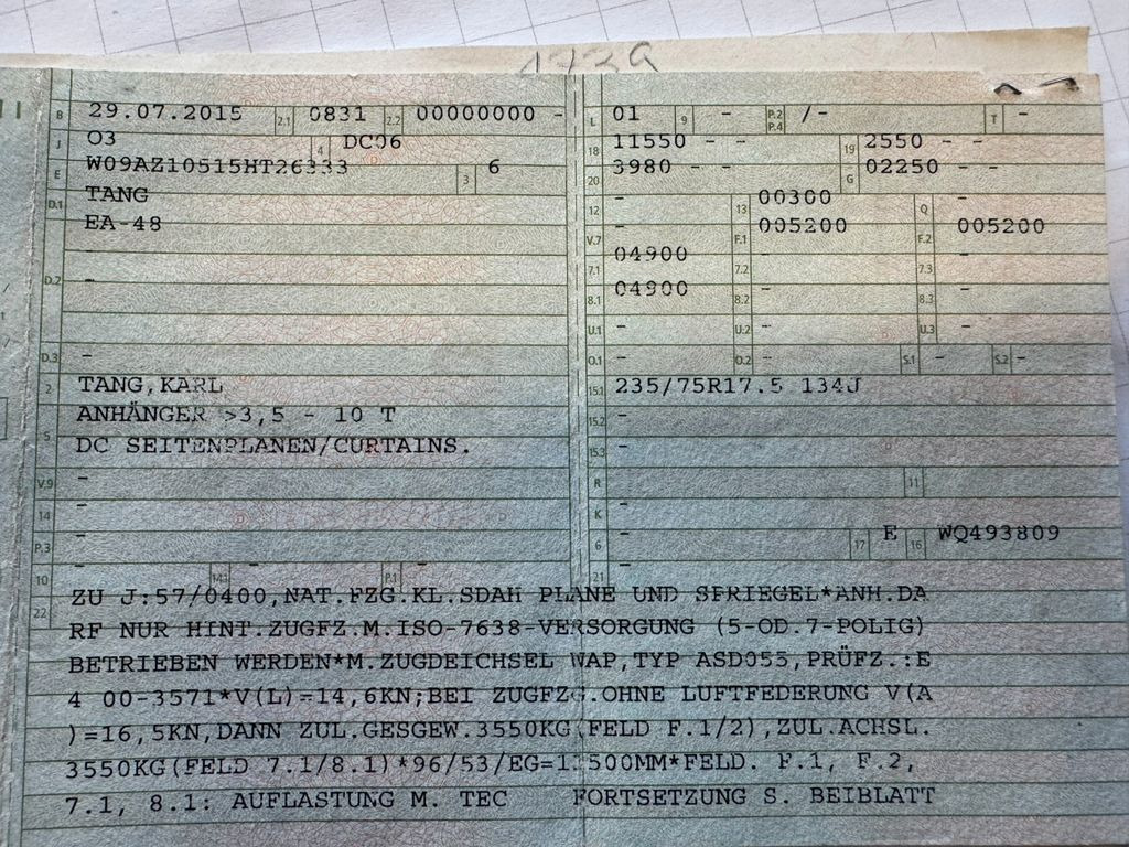 Mercedes-Benz 818 4X2 Pritsche & Plane & Tang Pritsche & Plane - Curtain side van: picture 4 Mercedes-Benz 818 4X2 Pritsche & Plane & Tang Pritsche & Plane - Curtain side van: picture 4