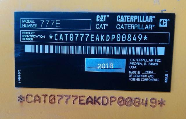 CAT 777E - Rigid dumper/ Rock truck: picture 5 CAT 777E - Rigid dumper/ Rock truck: picture 5