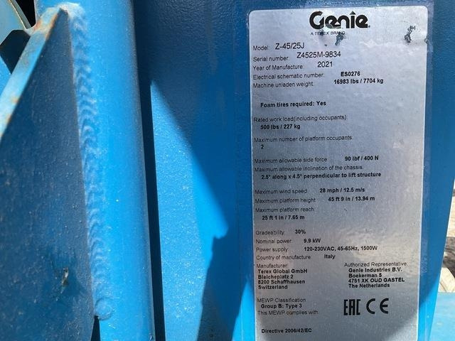 Genie Z45/25J - Articulated boom: picture 5 Genie Z45/25J - Articulated boom: picture 5