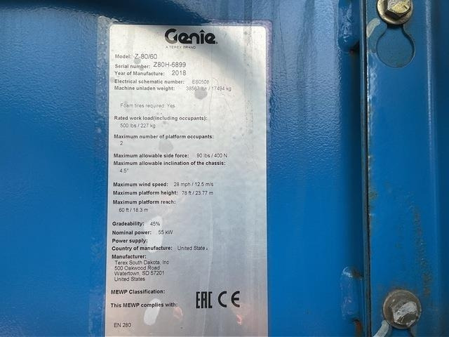 Genie Z80/60 - Articulated boom: picture 2 Genie Z80/60 - Articulated boom: picture 2