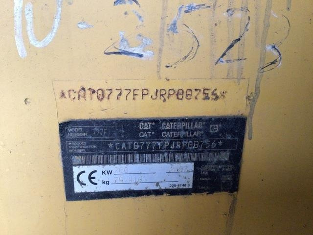 CAT 777F - Rigid dumper/ Rock truck: picture 5 CAT 777F - Rigid dumper/ Rock truck: picture 5