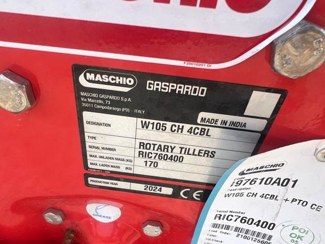 Rotavator Maschio Gaspardo W105 CH 4CBL: picture 6