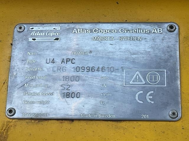 Atlas Copco Diamec U4 - Drilling rig: picture 5 Atlas Copco Diamec U4 - Drilling rig: picture 5