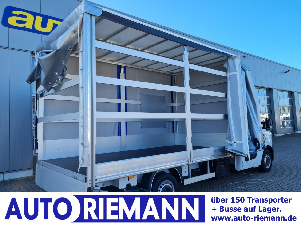 Renault Master 3,5t Pritsche Schiebe Plane ERGO KLIMA TEMPO - Curtain side van: picture 1 Renault Master 3,5t Pritsche Schiebe Plane ERGO KLIMA TEMPO - Curtain side van: picture 1