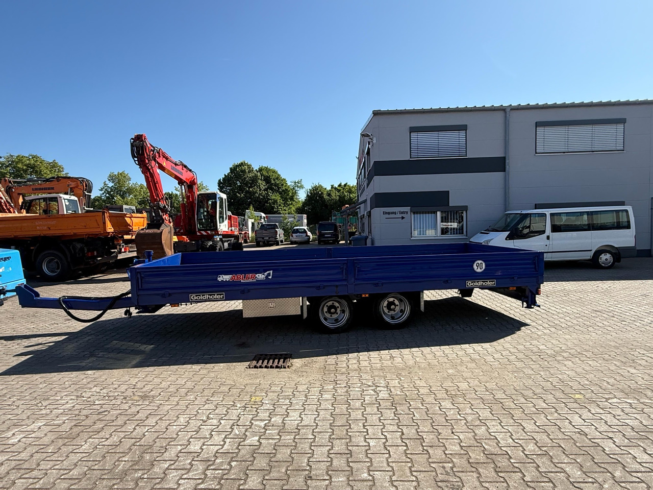 Goldhofer TTP2-7,7/80 Tieflader Tandem mit Rampen TOP - Dropside/ Flatbed trailer: picture 3 Goldhofer TTP2-7,7/80 Tieflader Tandem mit Rampen TOP - Dropside/ Flatbed trailer: picture 3