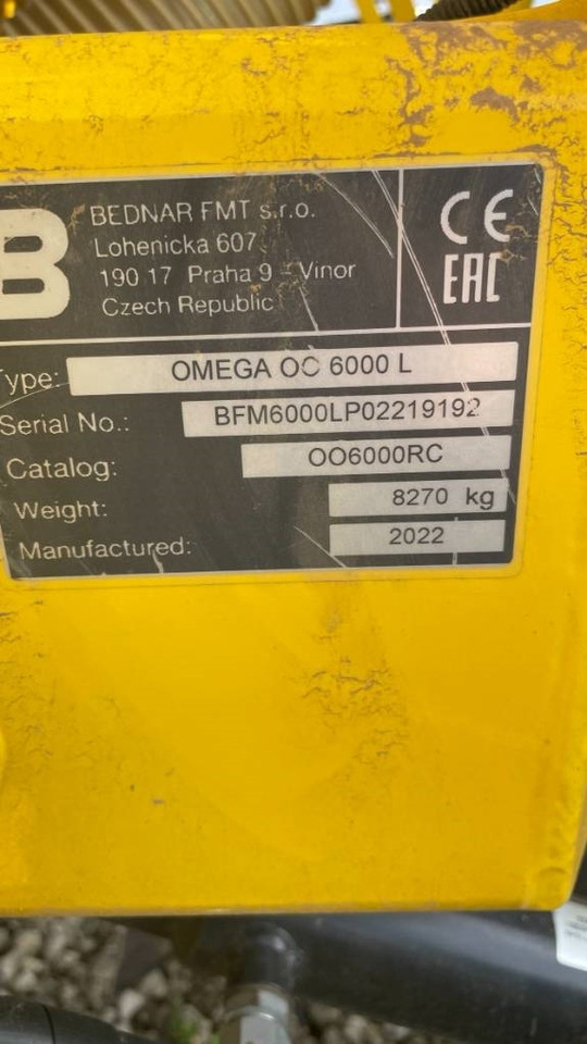 Bednar Omega OO 6000 L - Seed drill: picture 2 Bednar Omega OO 6000 L - Seed drill: picture 2