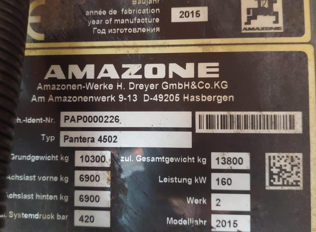 Lease a Amazone Pantera 4502   30-24m Amazone Pantera 4502   30-24m: picture 15