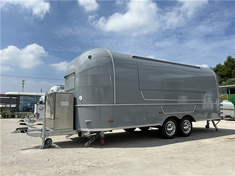Burger Food Truck Grey Airstream Food Trailer=,Coffee Trailer - Vending trailer: picture 1 Burger Food Truck Grey Airstream Food Trailer=,Coffee Trailer - Vending trailer: picture 1